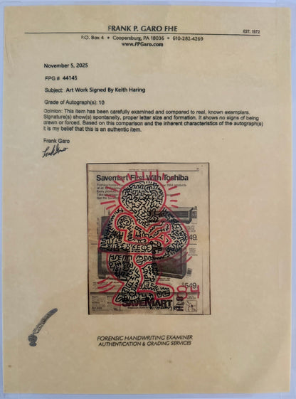 Keith Haring Untitled 84 "Holding Life"