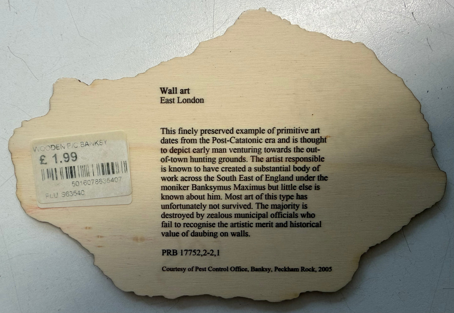 Banksy – Peckham Rock (2018)