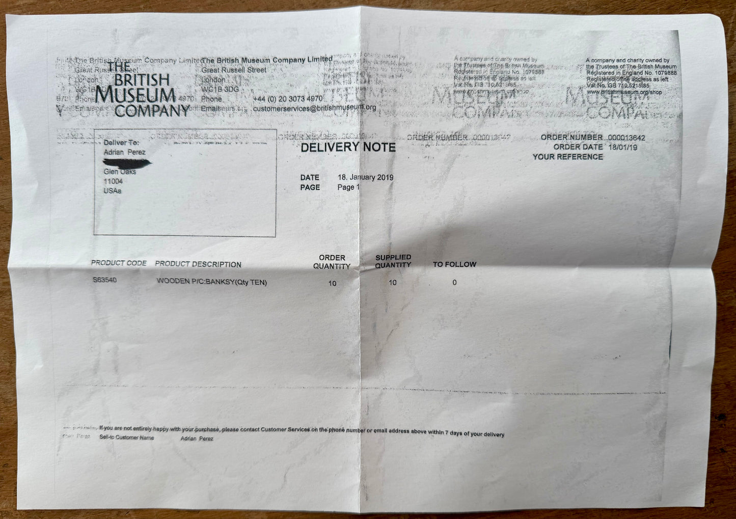 Banksy – Peckham Rock (2018)