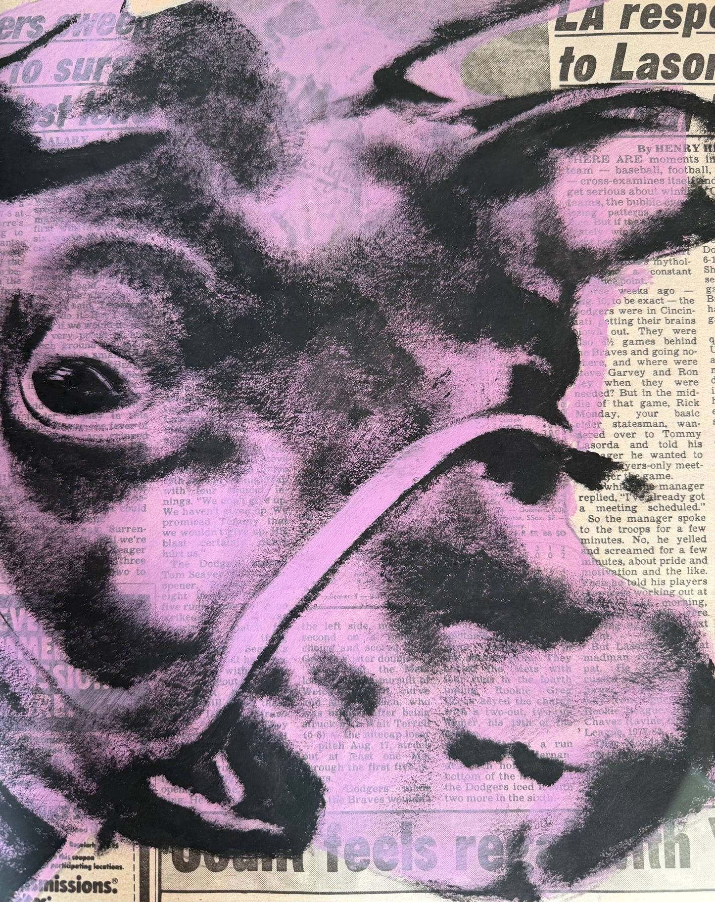 Andy Warhol - Violet Cow