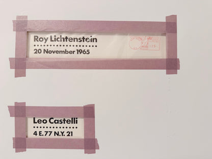 Roy Lichtenstein - Brushstroke Invitation