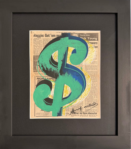 Andy Warhol - Dollar Sign Green