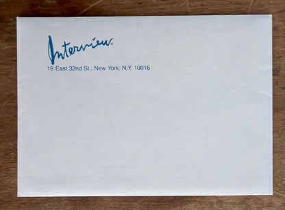 Andy Warhol - Interview Postcard