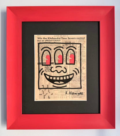 Keith Haring - Three Eyed Face 82