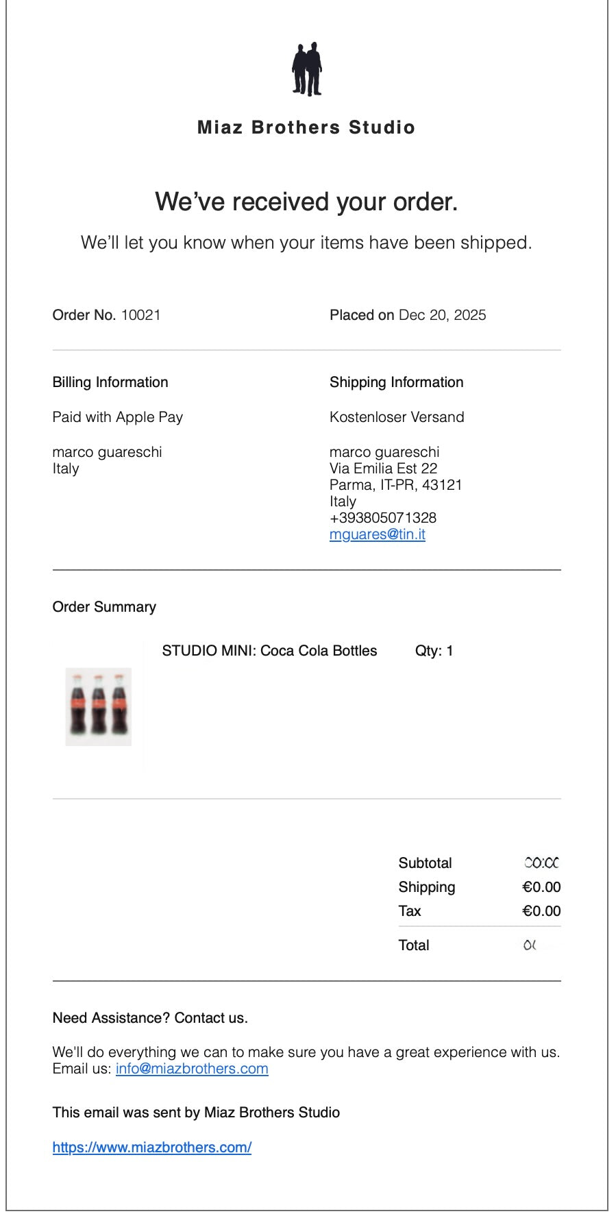 Miaz Brothers - Mini Coca Cola