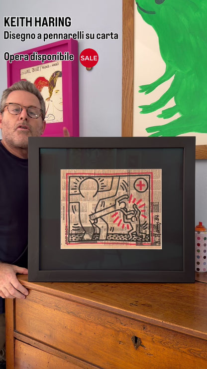 Keith Haring - Untitled (Red Cross)