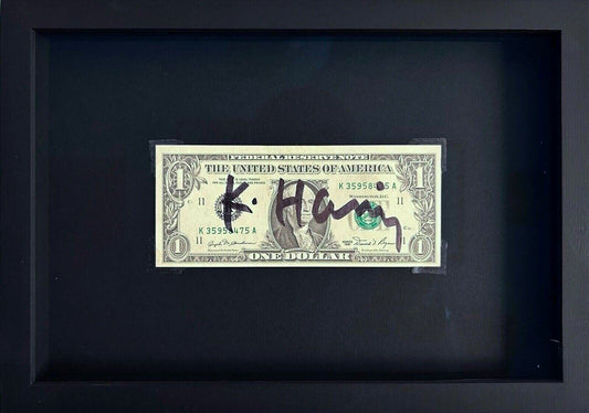 Keith Haring – Banconota da un dollaro firmata a mano (1981)
