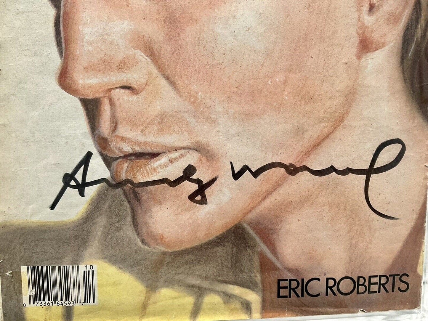 Andy Warhol – Rivista Interview autografata (Ottobre 1986)