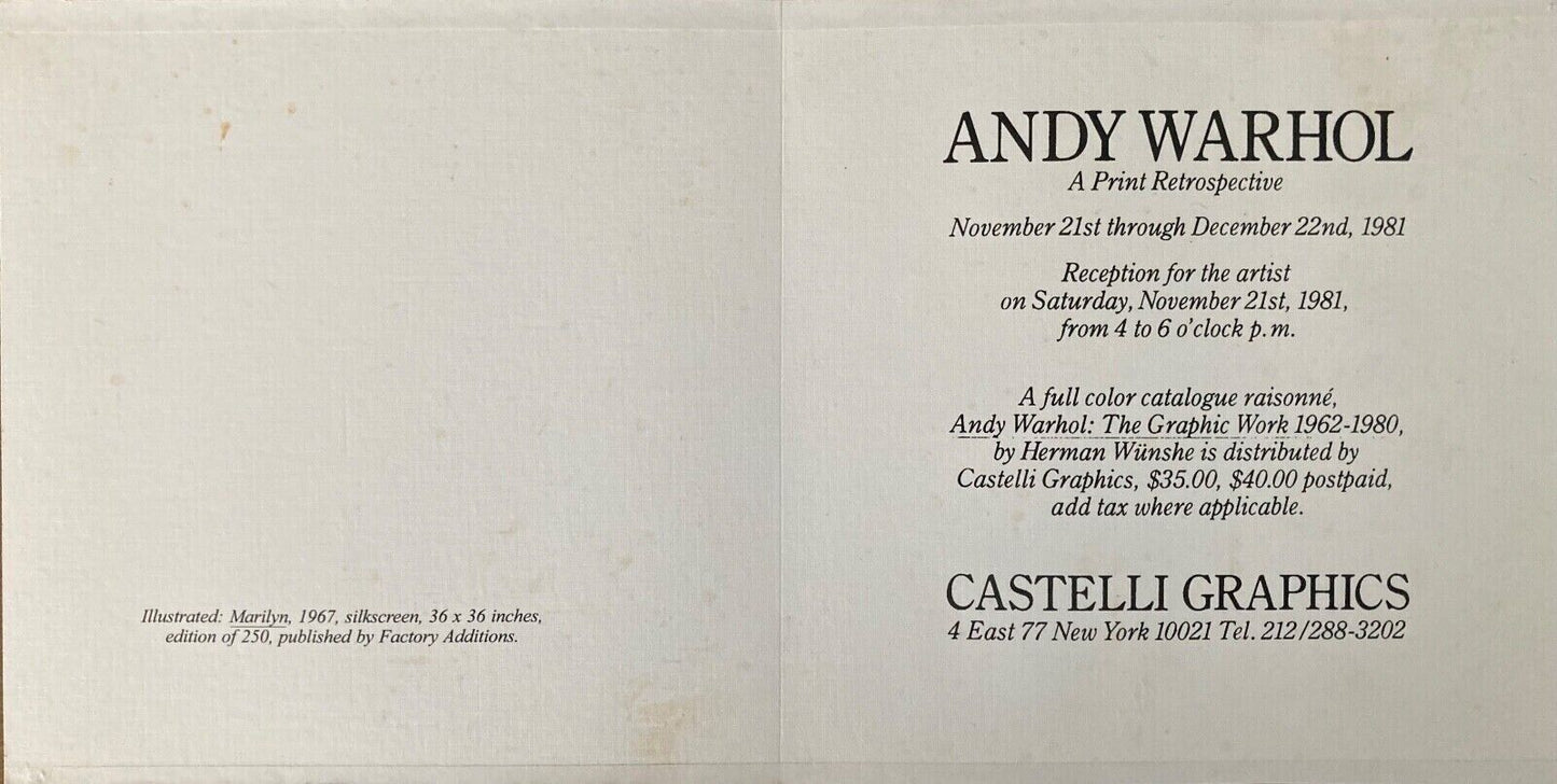Andy Warhol – Marilyn 81