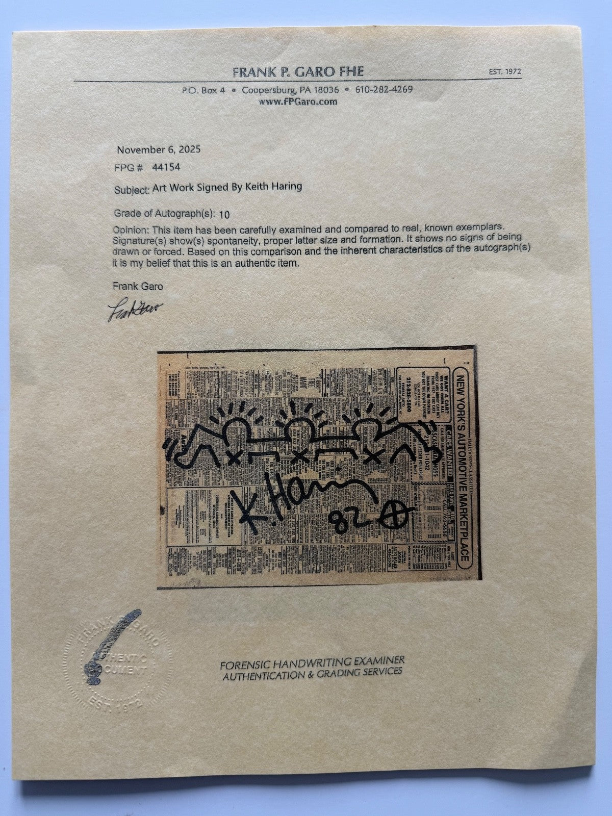 Keith Haring - Untitled "three figures" 1985