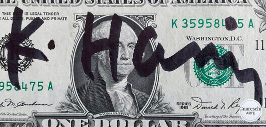Keith Haring – Banconota da un dollaro firmata a mano (1981)