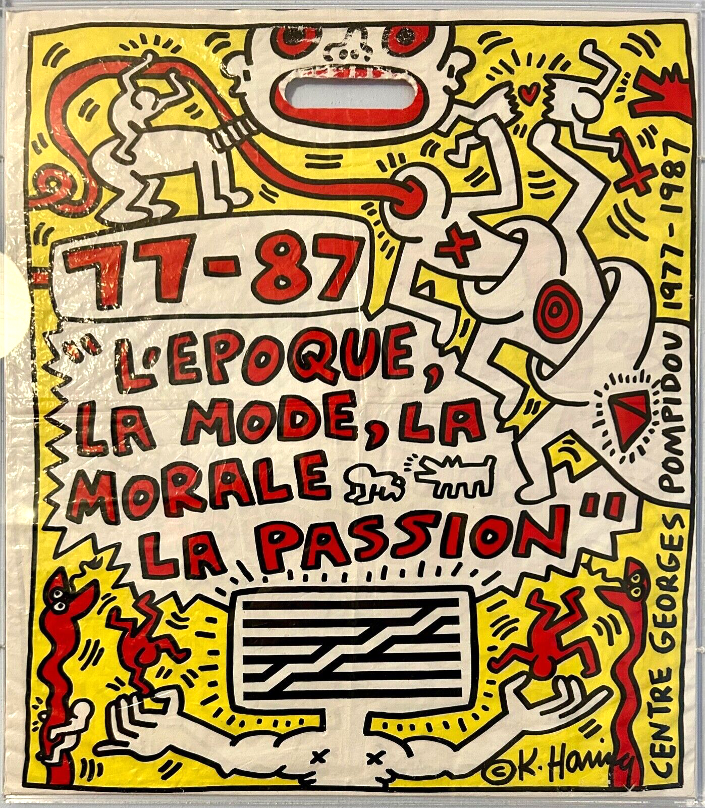 Keith Haring – Borsa Oversize Illustrata (1987)