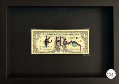 Keith Haring – Banconota da un dollaro firmata a mano (1981)