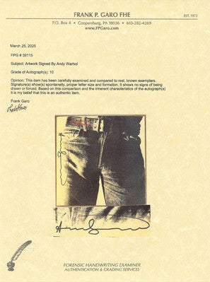 Andy Warhol - Sticky Fingers – Rolling Stones (1971)